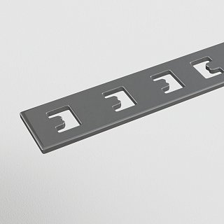 Прямой коннектор S35 встраиваемый серый 2 шт.