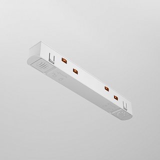 Коннектор питания прямой Exility белый