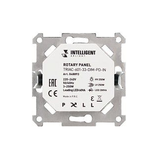INTELLIGENT ARLIGHT Роторная панель TRIAC-601-33-DIM-PD-IN (230V, 1x1A, Механизм) (IARL, IP20 Металл, 3 года)