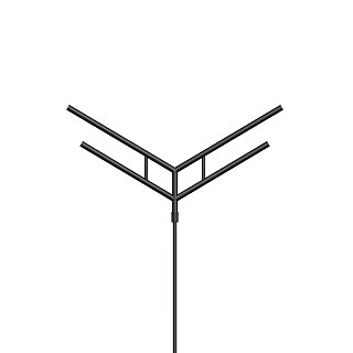 Кронштейн OXOR-SY4-3000x76-L1300 BLACK (Arlight, Сталь)