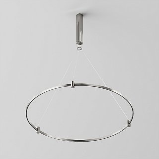 Готовая конструкция круглая D800мм c основанием под блок питания без светильников и блока питания, платина