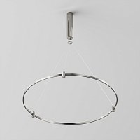 Готовая конструкция круглая D800мм c основанием под блок питания без светильников и блока питания, платина