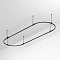 Основание ART-APRIORI-OVAL-ROD-400-3000x1000 (BK) (Arlight, IP20 Металл, 3 года)