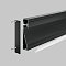 Алюминиевый профиль плинтус 80×18 (Черный, 2 м), ALM-8018-B-2M