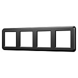 Рамка пластиковая FRM-VERSA-PL-4-BK (Arlight, -)