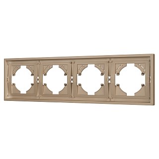 Рамка пластиковая FRM-TENDO-PL-4-GD (Arlight, -)