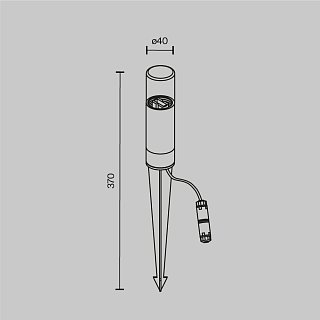 Ландшафтный светильник Glide G9x1 20Вт IP 54
