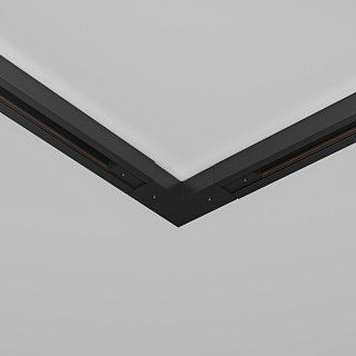 Угловой коннектор питания с вводом питания Unity черный