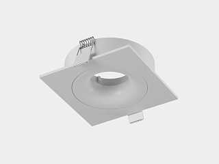 Корпус светильника потолочный встраиваемый  наклонно-поворотный, COMBO-2S1-WH, Белый, IP20, COMBO-2S1-WH