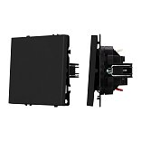 Механизм выключателя одноклавишный проходной SWT-NOBE-MKP1-SFPL-BK (230V, 10A) (Arlight, -)