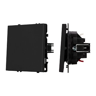 Механизм выключателя одноклавишный проходной SWT-NOBE-MKP1-SFPL-BK (230V, 10A) (Arlight, -)