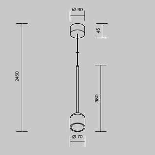 Подвесной светильник Apex 3000К 8Вт IP 54