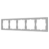 Рамка пластиковая FRM-NOBE-SFPL-5-IS (Arlight, Никель)