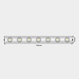 Светодиодная лента wall washer  5050, 42 LED/м, 6,2 Вт/м, 24В , IP67, Цвет: РГБ, SWG-542-24-RGB15-67