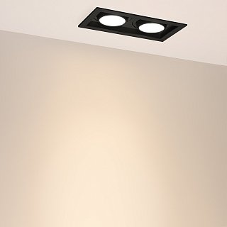 Светильник MS-VORTEX-BUILT-S210x117-2x20W Warm3000 (BK-BK, 20 deg, 230V) (Arlight, IP20 Металл, 5 лет)