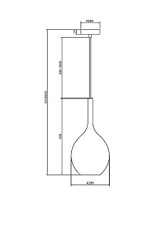 Подвесной светильник Duality E27х1