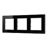 Рамка стеклянная FRM-GLARE-GS-3-BK (Arlight, -)