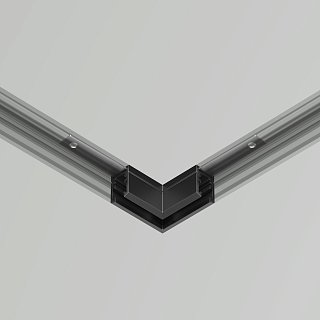 Коннектор угловой, накладной Levity