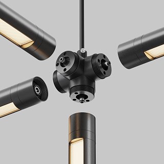 Х-образный вертикальный коннектор для системы Shelf с вводом питания