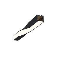 Радиусный профиль 35x35 Twist правый черный