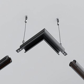 Коннектор угловой для круглого низкопрофильного шинопровода Exility