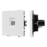 Механизм телефонной розетки SCT-NOBE-MTL1-SFPL-WH (RJ-11, 4C) (Arlight, Белый кварц)