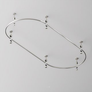 Шинопровод полукруг 800 мм Flarity платина