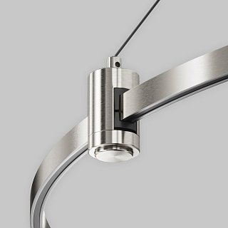 Подвесной набор с основанием под блок питания для круглого шинопровода Flarity платина