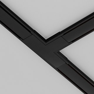 Коннектор питания T-образный Radity черный