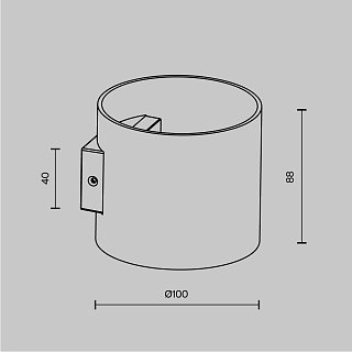 Настенный светильник (бра) Rond G9х1 50Вт IP 20