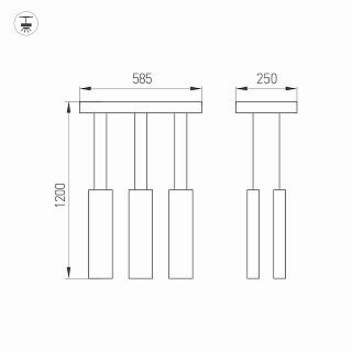 Светильник SP-LEGACY-S585x250-6x6W Warm3000 (BK, 34 deg) (Arlight, IP20 Металл, 3 года)