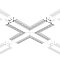 Крестовина SL-LINIA45-FANTOM (Arlight, Металл)