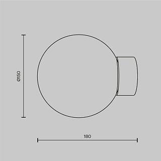 Настенный светильник (бра) Basic form E14х1 40Вт