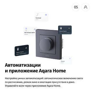 Настенный диммер H2 EU (серый) | Dimmer Switch H2 (grey)