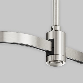 Радиусный коннектор для шинопровода Flarity платина