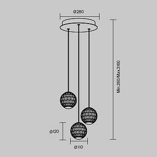 Подвесной светильник Sapphire 3000К 18Вт