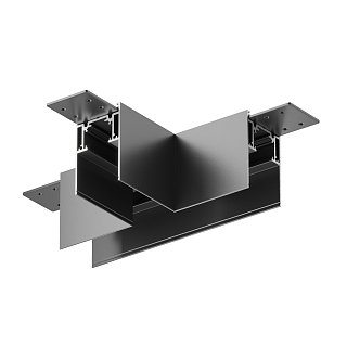 Коннектор Т-образный Gravity накладной черный