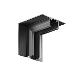 Коннектор угловой внутренний Exility X встраиваемый под ГКЛ 12,5мм, черный