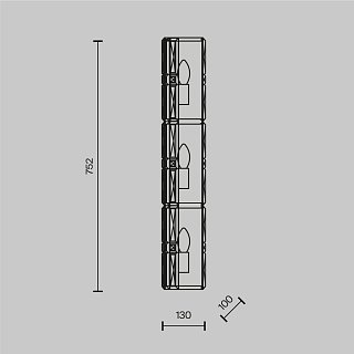 Настенный светильник (бра) Facet E14х3 60Вт