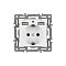 Механизм розетки с USB зарядкой SCT-MUAA-PL-WH (250V, 16A) (Arlight, -)
