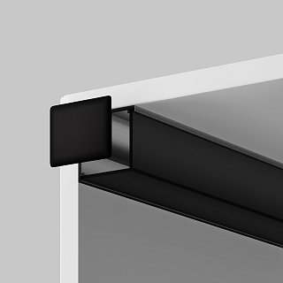 Комплект заглушек (для профиля 16×16) 2 шт., ALM-1616S-B-EC 642030