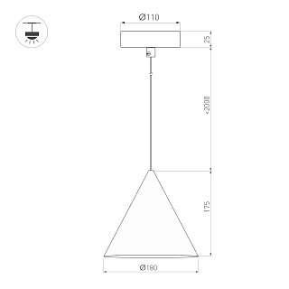 Светильник SP-MAKOTO-R180-10W Warm2700 (BK, 36 deg, 230V, TRIAC) (Arlight, IP20 Металл, 3 года)
