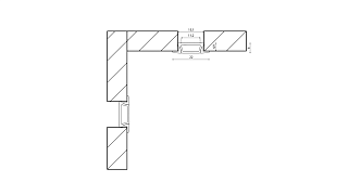 Встраиваемый алюминиевый профиль SWG, черный, RC-2206-BL