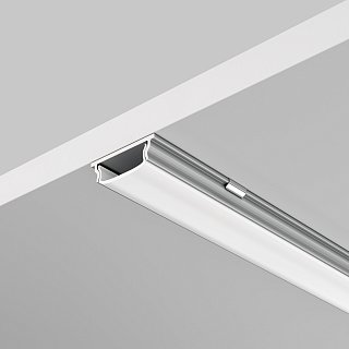 Алюминиевый профиль накладной с вертикальным изгибом 18x6 (Серебро, 2 м), ALM-1806-S-2M 631016