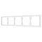 Рамка пластиковая FRM-NOBE-SFPL-5-WH (Arlight, Белый кварц)