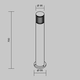Ландшафтный светильник Alura E27х1 35 Вт IP 54