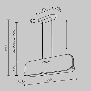 Подвесной светильник Optimista 3000K 13Вт