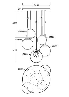 Подвесной светильник Basic form G9х5