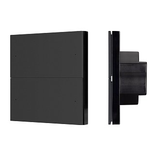 INTELLIGENT ARLIGHT Кнопочная панель SMART DALI-301-22-4K-D2-IN Black (BUS, Frameless) (IARL, IP20 Пластик, 5 лет)