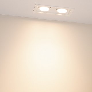 Светильник MS-VORTEX-BUILT-S170x90-2x12W Warm3000 (WH-WH, 40 deg, 230V) (Arlight, IP20 Металл, 5 лет)